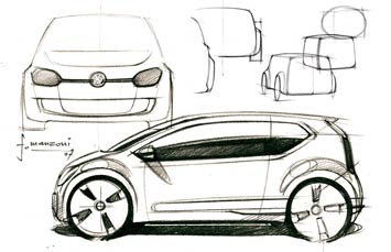 VW Up Concept design sketch