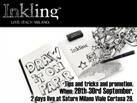 Wacom Inkling and Intuos 5 demo in Milan