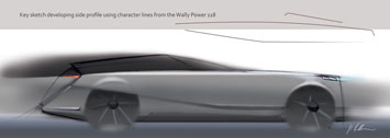 Wally Concept Car Design Sketch