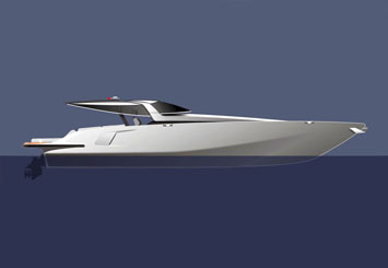 Yacht Design Sketch by Mercedes-Benz Style