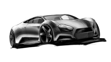 Zenvo ST1 Design Sketch