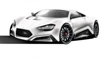 Zenvo ST1 Design Sketch