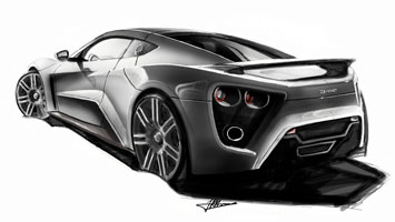 Zenvo ST1 Design Sketch